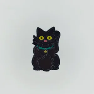 Pin metálico Maneki Neko bola de nieve - catdumen